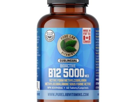 Pure lab - b12 5000mcg 60cap. Hot on Sale