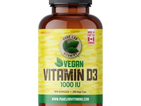 Pure lab - vegan vit.d3 1000iu -  240vcap. Online