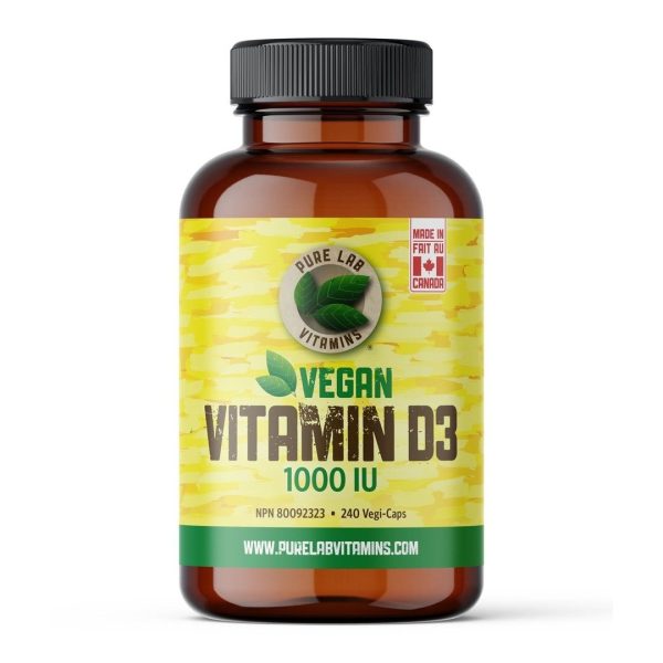 Pure lab - vegan vit.d3 1000iu -  240vcap. Online