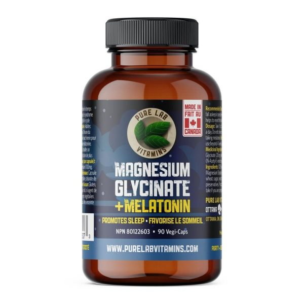 Pure lab - magnesium glycinate + melatonin 90s Online now