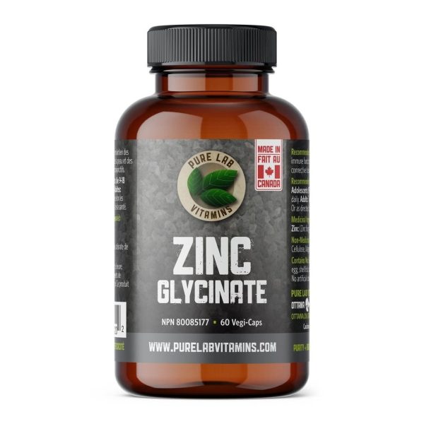 Pure lab - zinc glycinate - 60 vcaps Discount