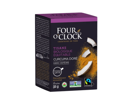 Four o clock - golden turmeric org. fairtrade herbal tea- 16 teabags Hot on Sale