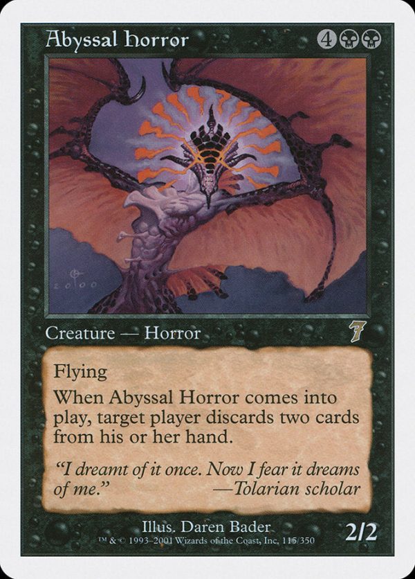 Abyssal Horror [Seventh Edition] Online now