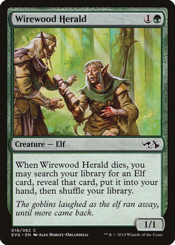 Wirewood Herald (Elves vs. Goblins) [Duel Decks Anthology] Online